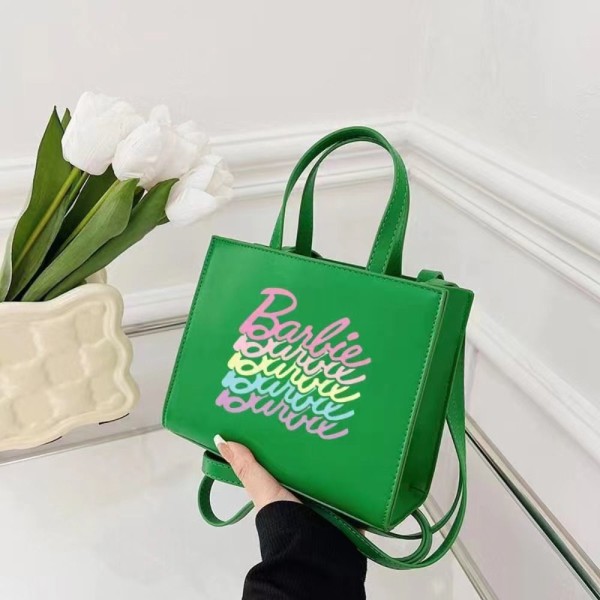 Barbie Graffiti Kangaskassi Barbie Käsilaukku VIHREÄ green