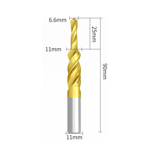 Avgrading Drill Spiralbor M6-90 GRADER M6-90 GRADER M6-90 Degree