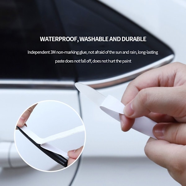 6 STK / Set Anti-kollision Strip Bumper Guards TRANSPARANT Transparent