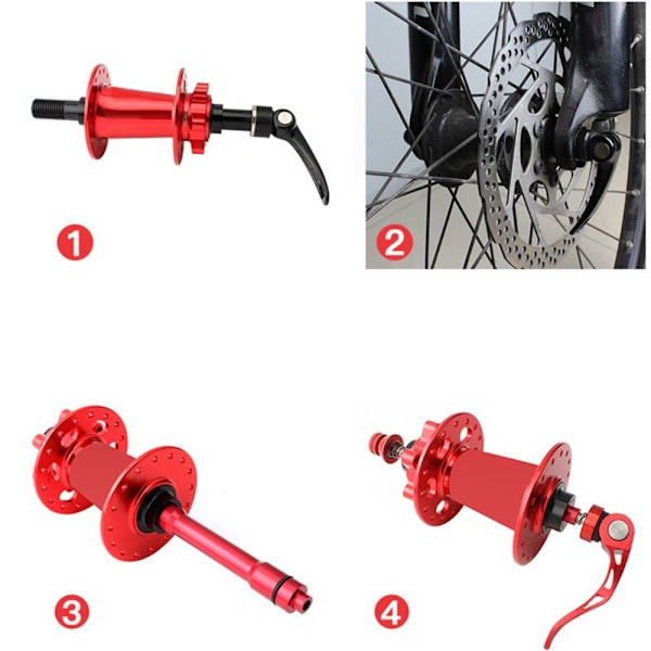 Cykel Thru Axle Quick Release Hub SORT Black