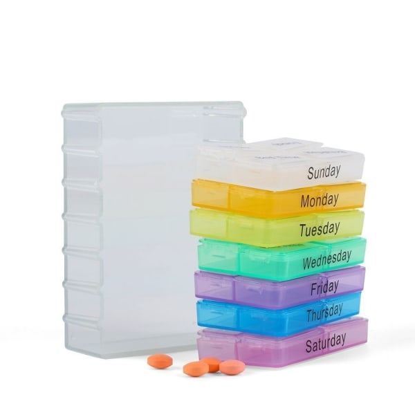 7Days Pill Box Weekly Medicin Container Medicin Case