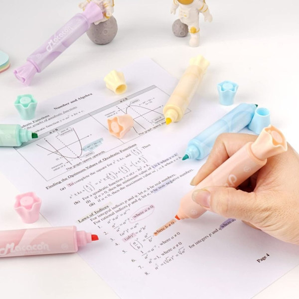 Candy Shape Highlighters Key Marker Pen Dobbelthovedet Pen