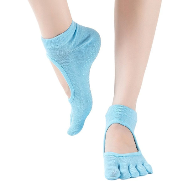 Yogasokker Dansestrømper LYSEBLÅ STYLE 2 STYLE 2 Light blue Style 2-Style 2