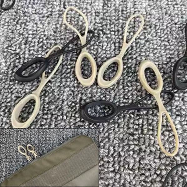 5stk Sort lynlås pull puller ende SORT Black