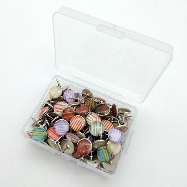 120 kpl Push Pins Map Tacks Koristeelliset peukalonpidikkeet