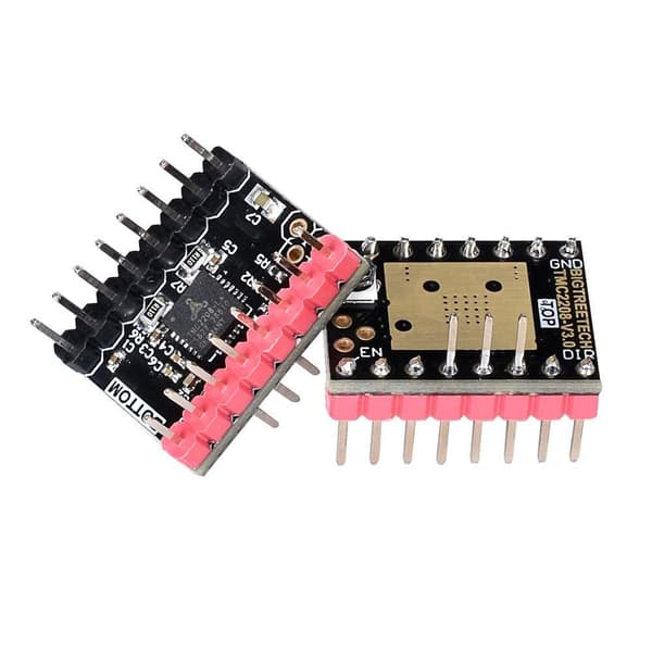 4 stk TMC2208 V3.0 trinnmotor drivermodul med varmeavleder 3D
