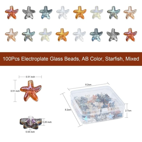90 stk Starfish Beads Animal Beads Ocean Beads