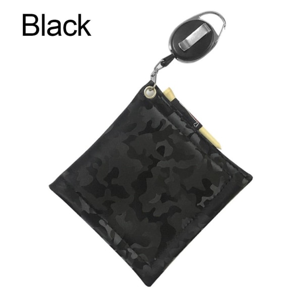 Golfbollsstädhandduk Torkduk SVART Black
