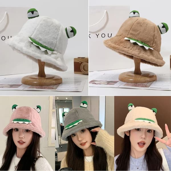 Fisherman Hat Pehmo lämmin cap KHAKI khaki