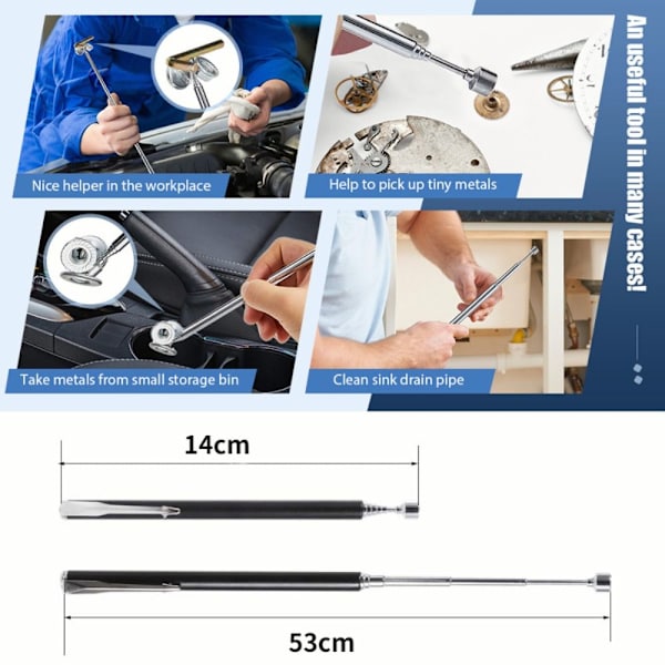 Pick Up Rod Magnetisk Opsamlings Pen SORT