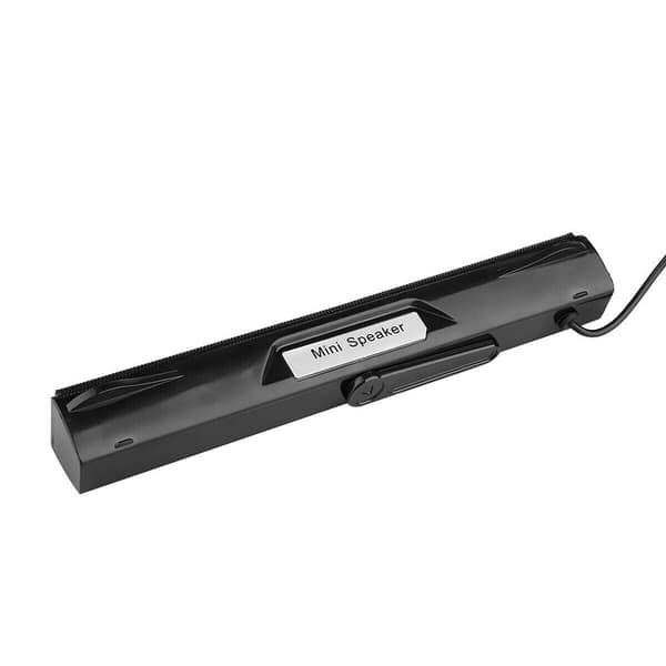 Computer Mini Audio System Lang Højttaler SORT Black