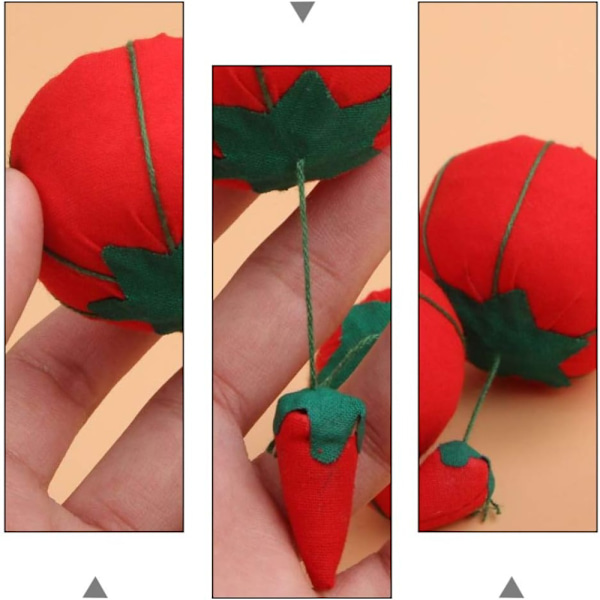 Tomaatti Ompeluneulatyyny DIY käsintehty neulapidike 15pcs