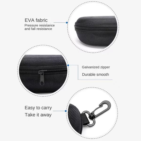 Glidelås Solbriller Hard Case Eye Briller Solbriller Protector COFFEE