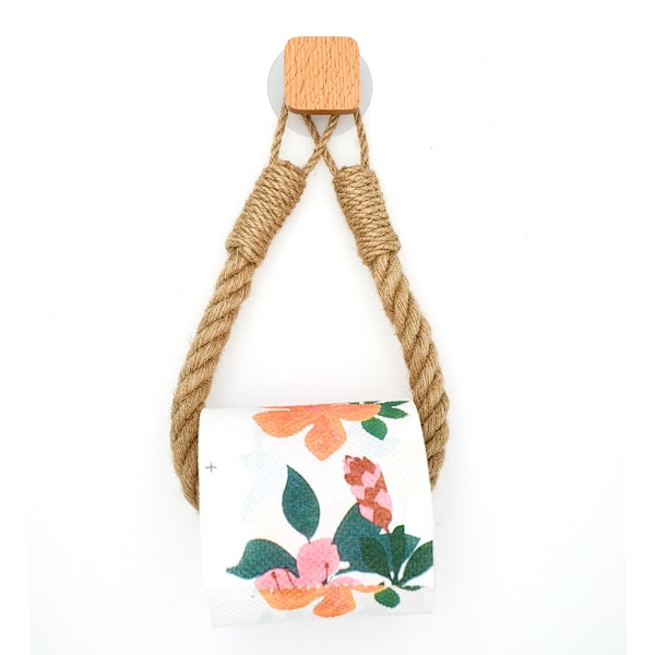Toalettpappershållare i hamprep HEMP ROUND HOOK HEMP ROUND HOOK Hemp Round Hook