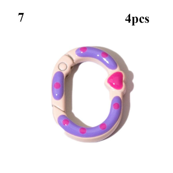 4 stk Spring Oval Ring Spænder Karabinhage 7 7 7