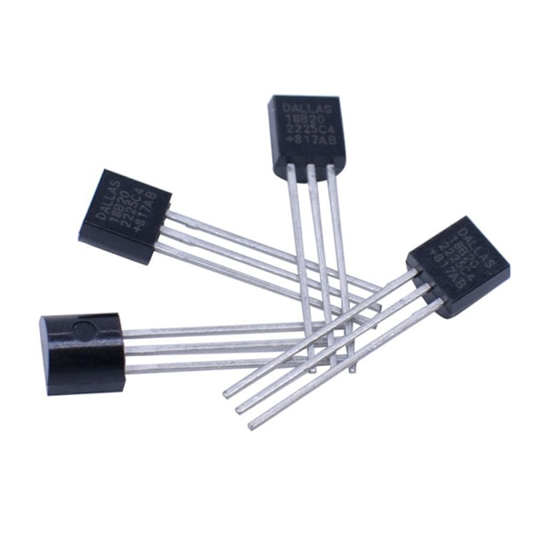 10 stk TO-92 3 Pins Wire Digital Termometer Temperatur IC