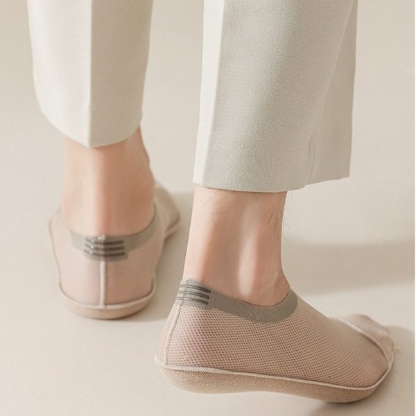 2 par Ice Silk Sock Osynliga strumpor VIT white