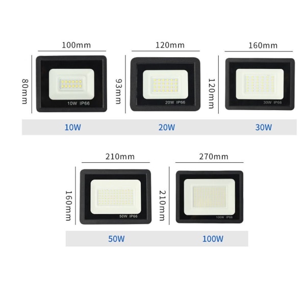 LED-lyskaster Utelys COOL WHITE 20W 20W Cool White 20W-20W