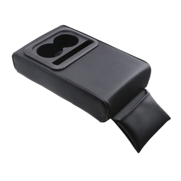 Armlenestopp med koppholder SVART black