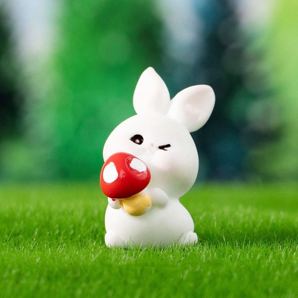 Bunnies Miniature Figurine 3D Kanin Ornament 05 05 05