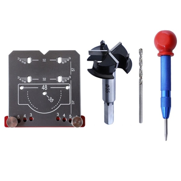 Hængsel Punch Locator Boreguide Locator LOCATOR SET LOCATOR Locator Set