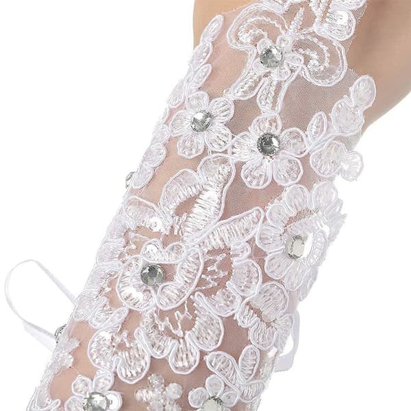 Brudehandsker Prinsessehandsker HVID white