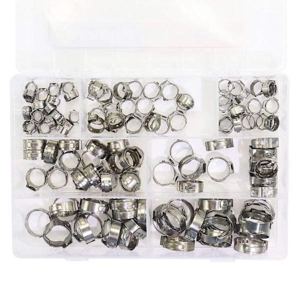 125 stk Single Ear slangeklemmer PEX Cinch Clamps