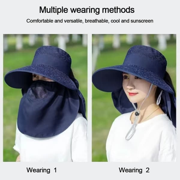 Solhat Damehatte NAVY BLÅ navy blue