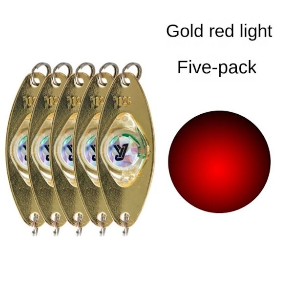 LED Lure Light Flash Lamp RØDT LYS RØDT LYS Red Light
