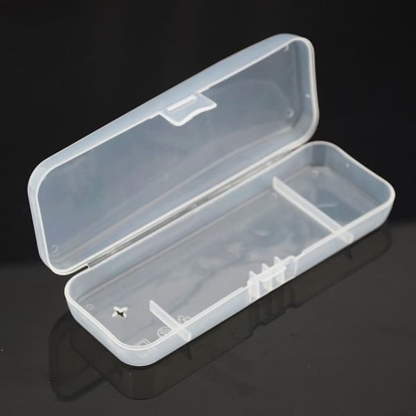 Case för män Rakmaskin Container Rakapparat Box Transparent