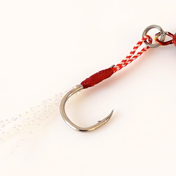 3st Micro Metal Jig Fiskedrag Konstgjorda falska fiskdrag Red 17g