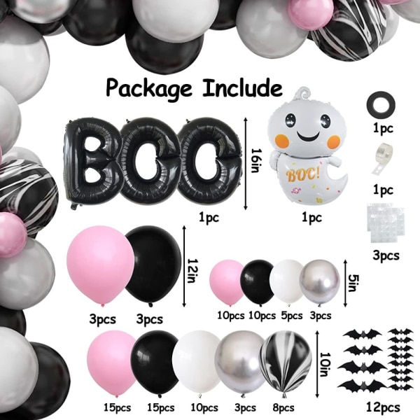 Halloween Ballong Garland Kit Arch Halloween Ballongs Set SET 2 Set 2