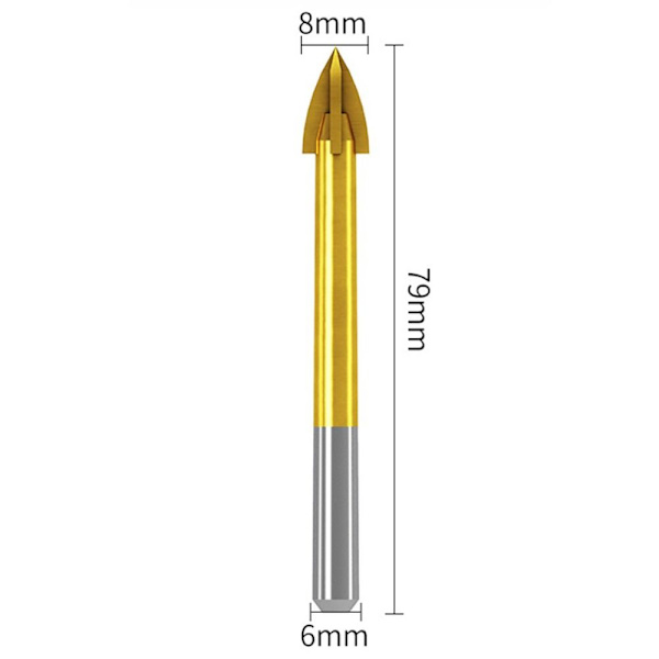 Borrkrona Hårdmetallbit 8MMROUND-2 ROUND-2 8mmRound-2