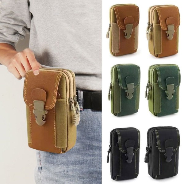 Tactical Molle Pussit Small Pocket KHAKI 2 KERROSTA 2 KERROSTA Khaki 2 Layers-2 Layers