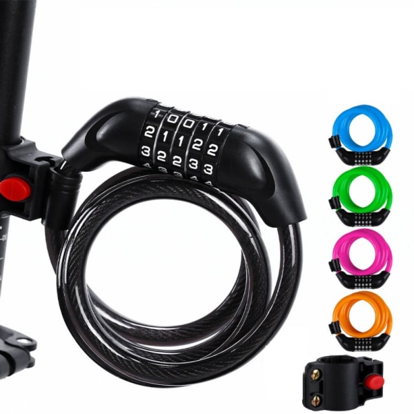 Cykellås Coiling Cykellås SORT BLACK