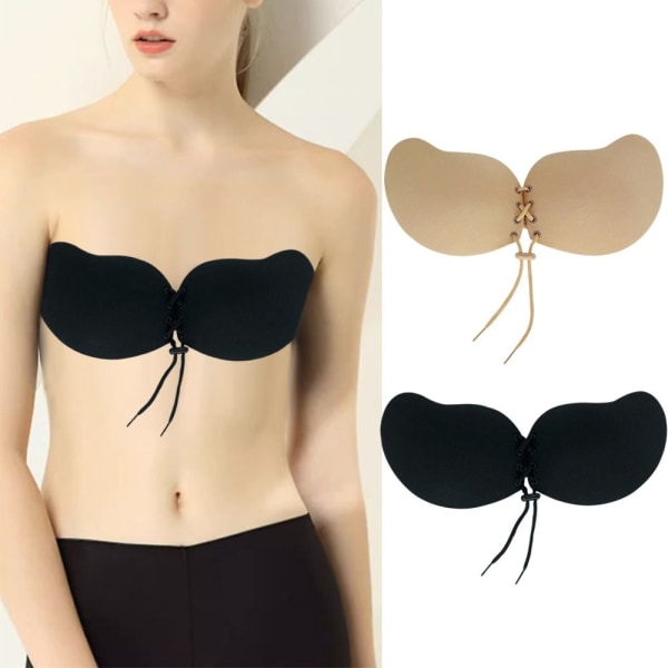 Näkymättömät Bran Nude Bra BLACK D Black D