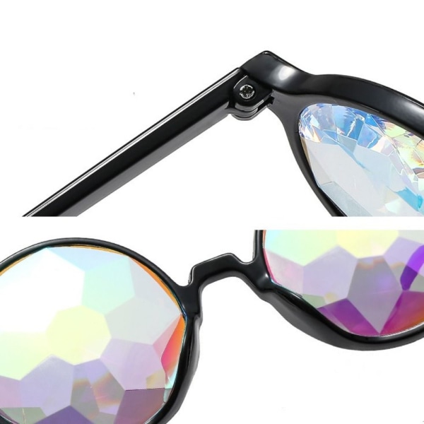 Kalejdoskop Briller Runde Solbriller TRANSPARENT