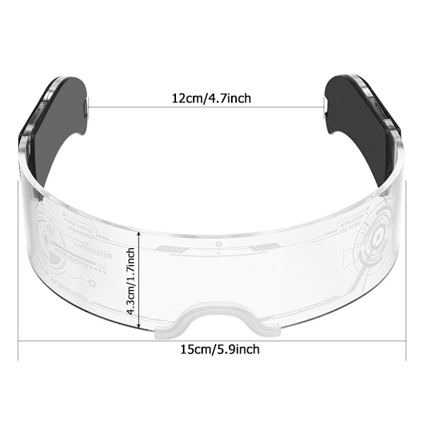 LED-ljusglasögon Cyberpunk EyeWare TYPE 3 Type 3