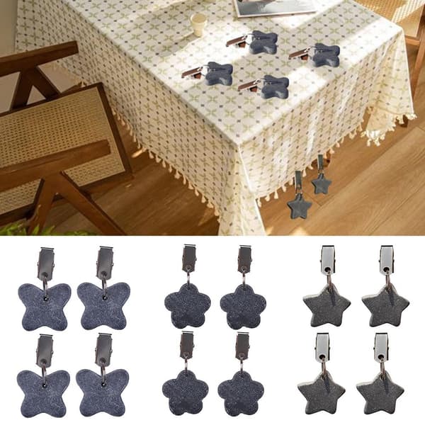 4 stk dukklips borddeksel Decorat 3X3X1CMBUTTERFLY 3x3x1cmButterfly