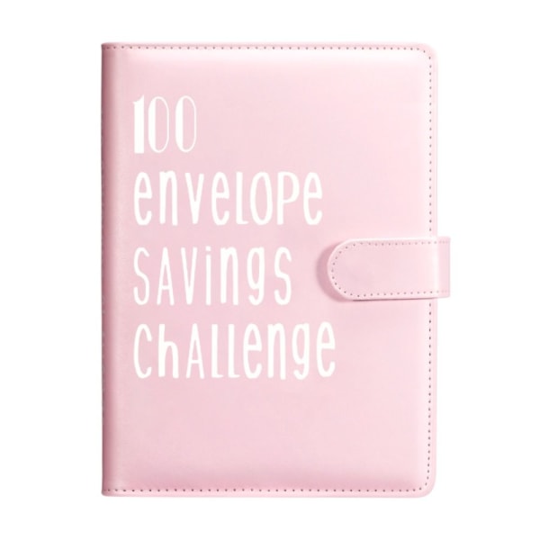 100 Days Envelope Challenge Binder Savings Book BLÅ blue