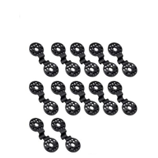 12 kpl kasvihuonekalvo aurinkovarjo verkkoklipsit MUSTA 12 kpl 12 kpl Black 12Pcs-12Pcs