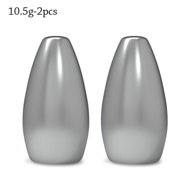 1/2/5 st Fiske Tungsten fallsänke 10,5G-2ST 10,5G-2ST 10.5g-2pcs