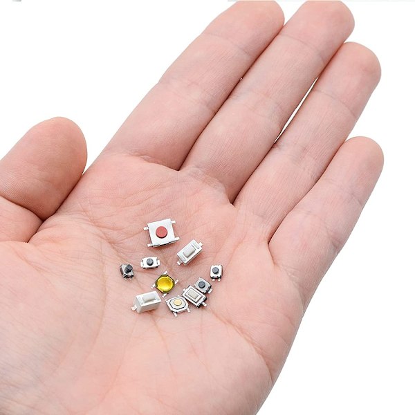 200st Lätt touch-omkopplare Tryckknappsomkopplare Micro Momentary