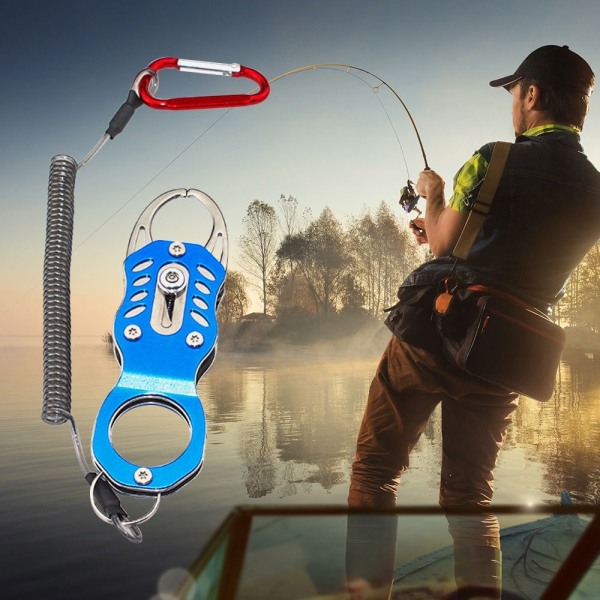 2st/ set Fish Lip Gripper Fish Controller Clamp BLÅ BB Blue B-B