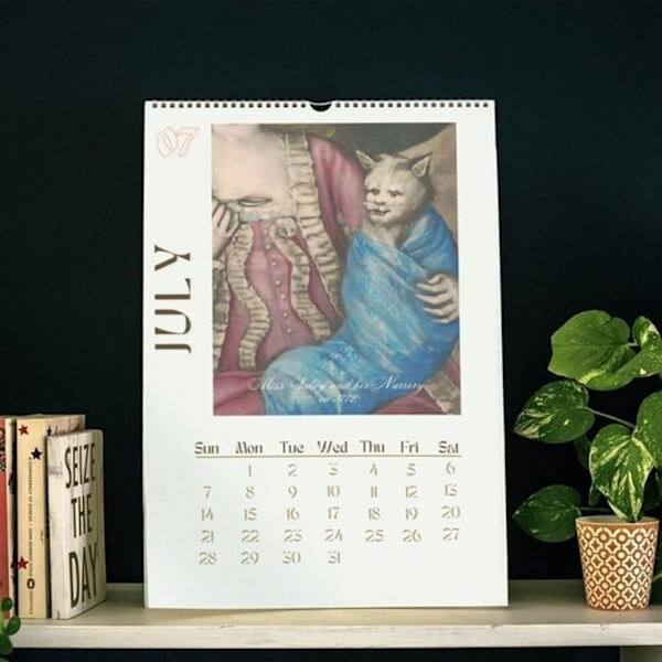 Kattväggkalender Rolig kattkalender A3 A3 A3
