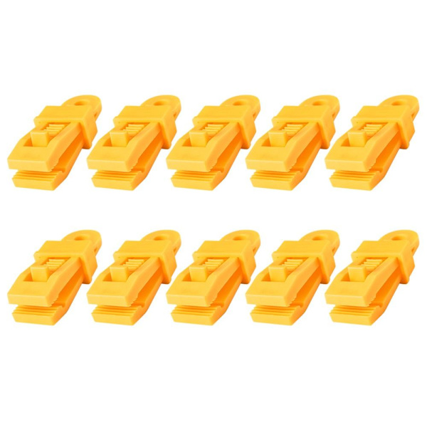 Tarp Clip Vindrep Spänne GUL 10ST 10ST Yellow 10Pcs-10Pcs