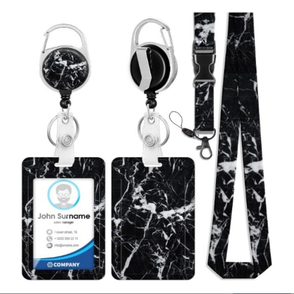 ID Badge Holder Navneskilt Snore Badge Holder med tilbagetrækkelig