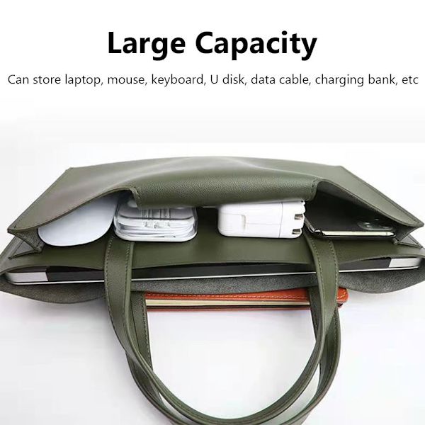 13 14 15 tommer håndtaske til bærbar computer ARMY GREEN 13-14 TOMM Army Green 13-14 inch