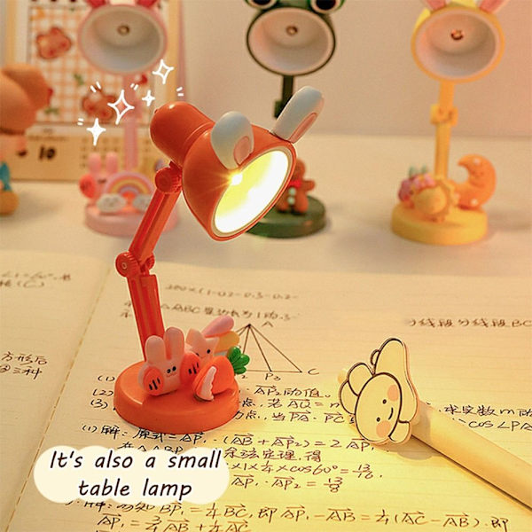 Lesebokklemmelys Mini Bordlampe GUL Yellow