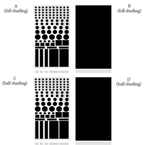4 kpl automaattitarrat pimennystarrat 4 kpl (FULL SHADING) B(FULL 4PCSB(full shading)
